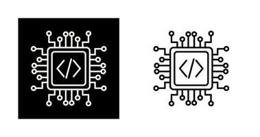 icono de vector de cpu