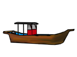 icono logo pegatina pescar barco png