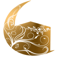 logotipo adesivo para muçulmano cumprimento cartão para celebração dia png