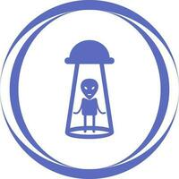 Alien Abduction Vector Icon