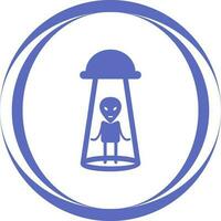 Alien Abduction Vector Icon