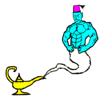 Symbol Aufkleber Logo Dschinn von das Lampe png
