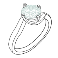 ikon klistermärke illustration diamant ringa png