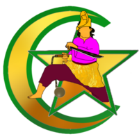 icoon logo sticker Maleis krijger zelf verdediging school- club png