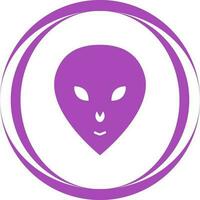 icono de vector de cara alienígena