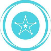 Sheriff Badge Vector Icon