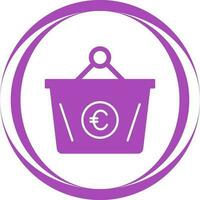 Euro Basket Vector Icon