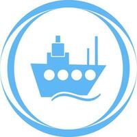 icono de vector de barco