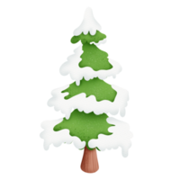 Christmas tree with snow png