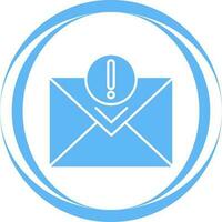 icono de vector de correo urgente