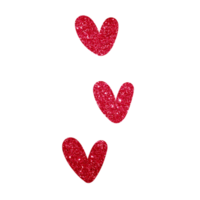 glitter heart doodle png