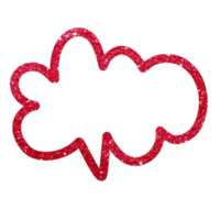 cute cloud glitter png