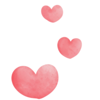 cute heart watercolor png