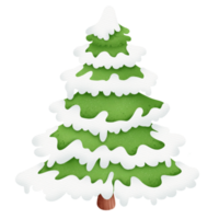 Weihnachtsbaum mit Schnee png