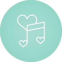 Love songs Vector Icon