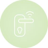 Smart Door Lock Vector Icon