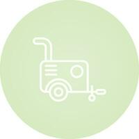 Portable air compressor Vector Icon