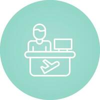 Travel Agent Vector Icon