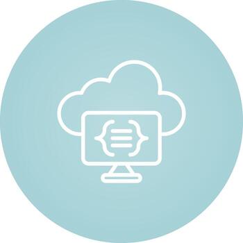 Serverless Computing Vector Icon