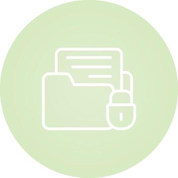 icono de vector de cifrado de datos