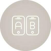 A B Testing Vector Icon