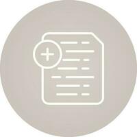 Document Insert Icon Vector Icon