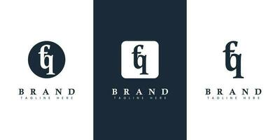 Modern and simple Lowercase FQ Letter Logo, suitable for any business with FQ or QF initials. vector