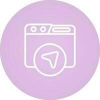 Website Navigation Vector Icon