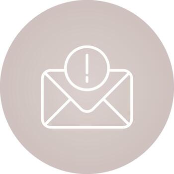 error mensaje vector icono