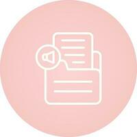 Document Insert Audio Vector Icon