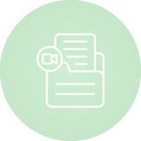 Document Insert Video Vector Icon