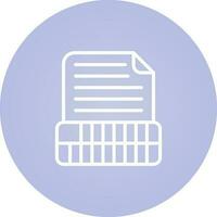 Document Insert Table Vector Icon