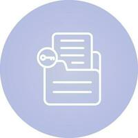 Document Unlock Vector Icon