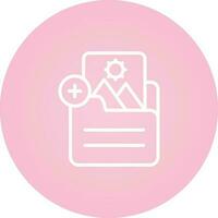Document Insert Image Vector Icon