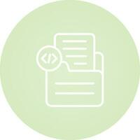 Document Insert Code Vector Icon