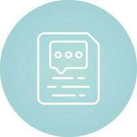 Document Insert Comment Vector Icon