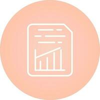Document Insert Graph Vector Icon