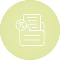 Document Insert Formula Vector Icon