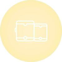Tablet with smartphone Vector Icon