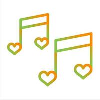 Romantic music Vector Icon