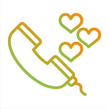 icono de vector de llamada
