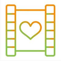 Love story movie Vector Icon