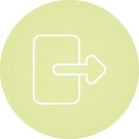icono de vector de salida