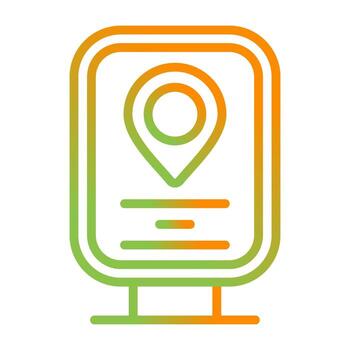 interactivo monitor vector icono