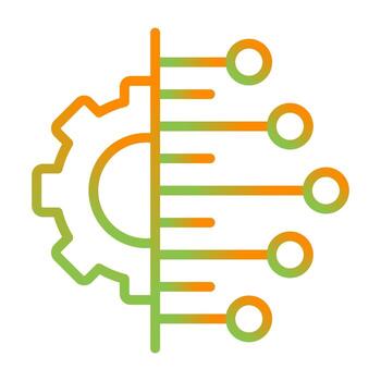 icono de vector de integración de datos