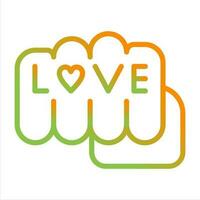 Love tattoo Vector Icon