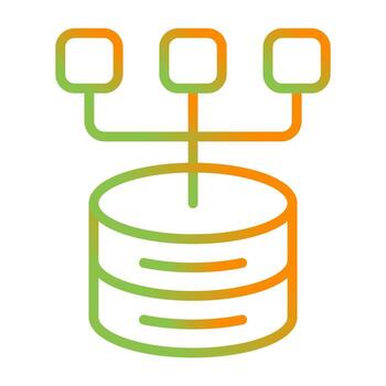 Data Modeling Vector Icon