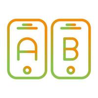 A B Testing Vector Icon