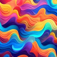 Abstract wavy colorful background. photo