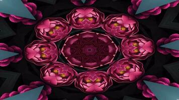 3D kaleidoscope mandala, Abstract background, Beautiful art colorful Pattern, 3D animation visual energy, 3D Mandala, Pattern Video, Seamless VJ loop, Colorful Animation Pattern Background 4K Video